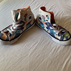 Converse high tops multi colored